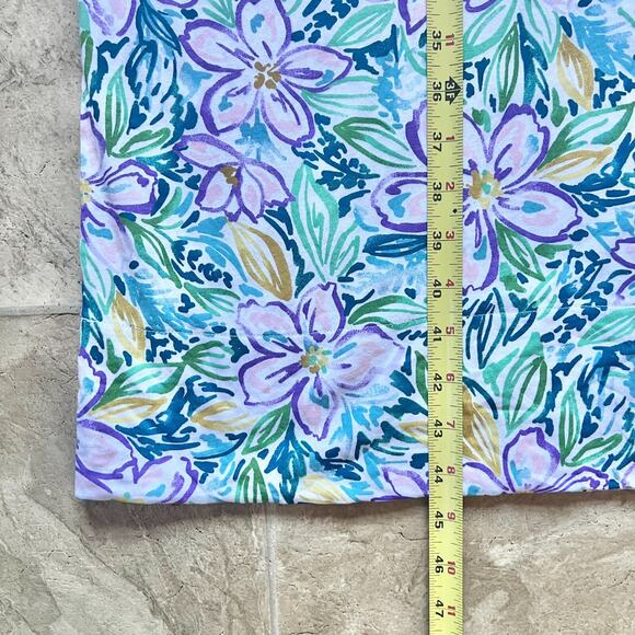 Stan Herman Maxi Dress L Multi-color Floral Resort Beachy Vacation Boho Artsy - Picture 6 of 7